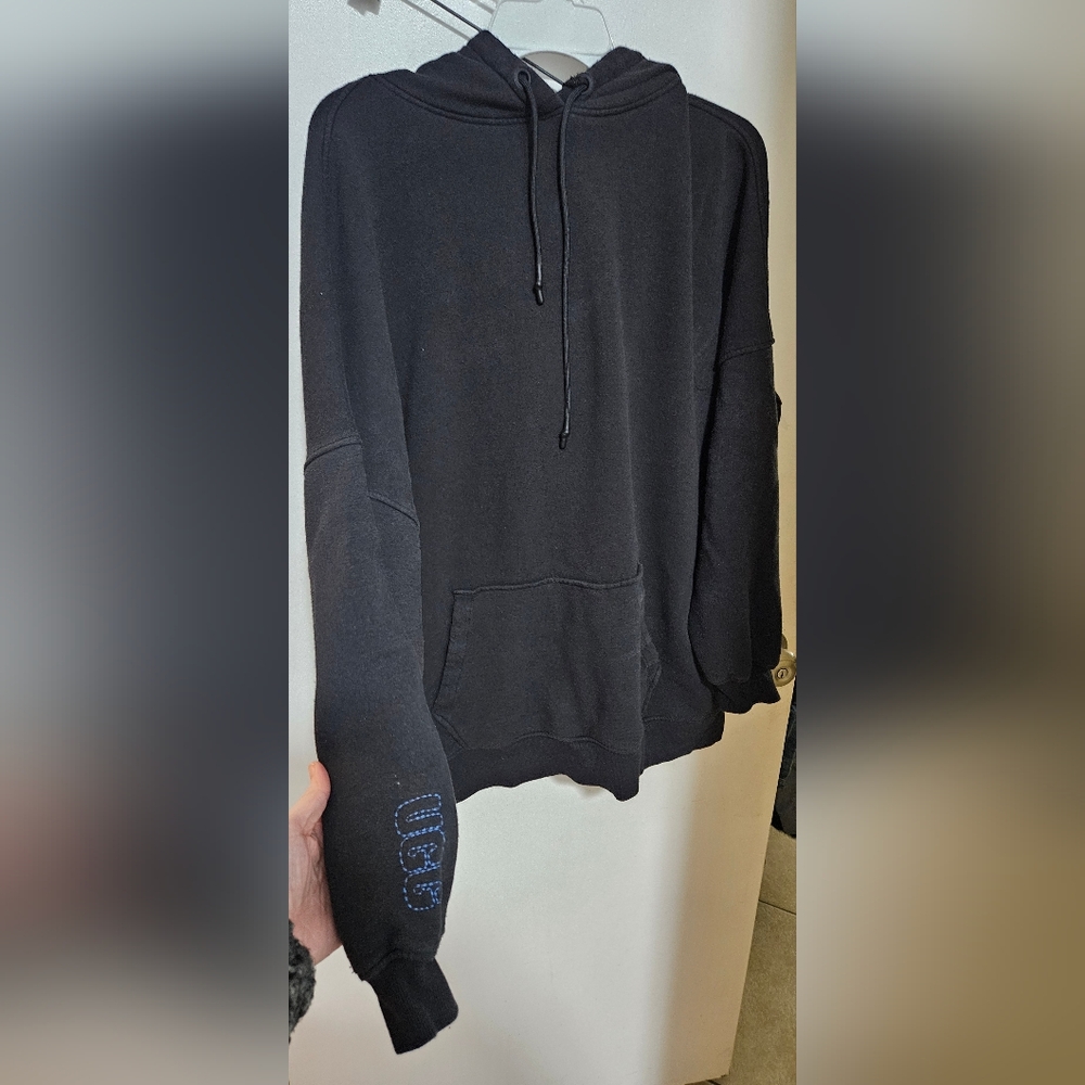 Black Hoodie with Front Pocket